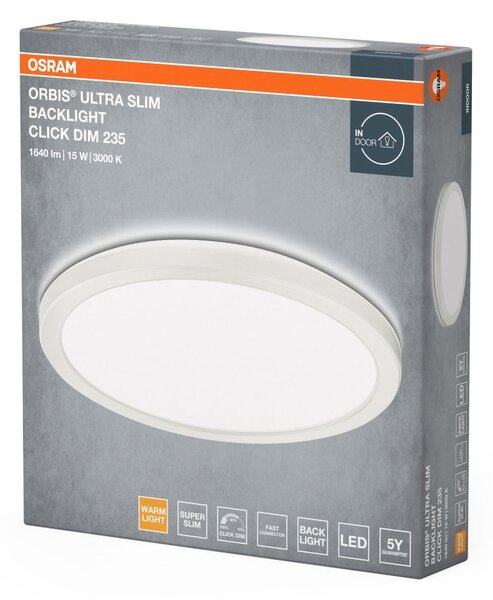 Stmívatelné LED stropní svítidlo ORBIS ULTRA SLIM teplá bílá OSRAM