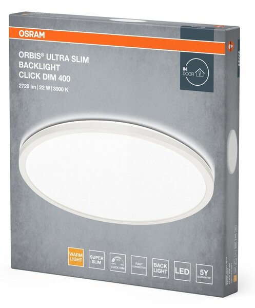 LED stropní svítidlo ORBIS ULTRA SLIM BACKLIGHT, teplá bílá OSRAM