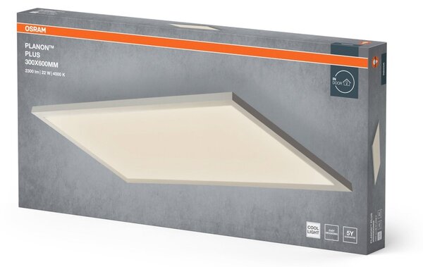 Tenký přisazený panel PLANON PLUS 300x600 22W, studená bílá OSRAM