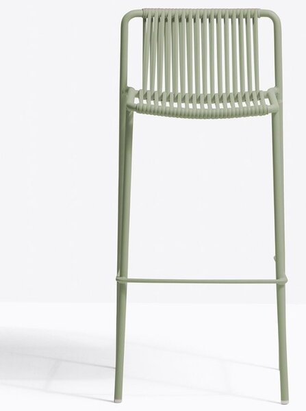 Pedrali Zelená kovová barová židle Tribeca 3668 77,5 cm