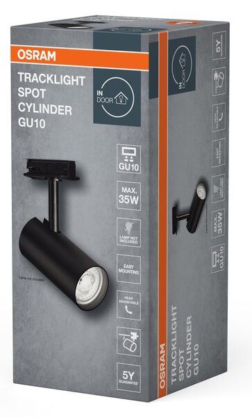 Stropní svítidlo černé TRACKLIGHT SPOT, laditelná bílá OSRAM