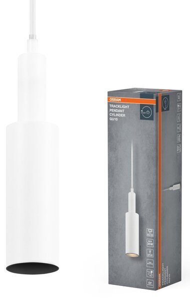 Lustr bílýU10 TRACKLIGHT PENDANT CYLINDER OSRAM