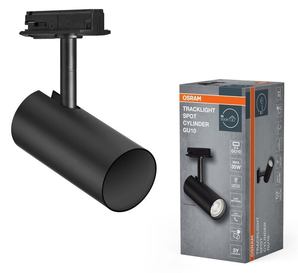 Stropní svítidlo černé TRACKLIGHT SPOT, laditelná bílá OSRAM