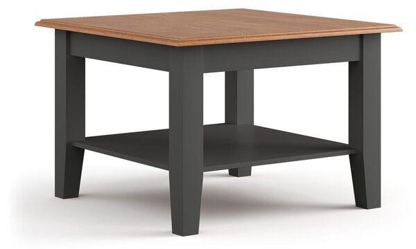 Malý konferenční stolek Belluno Elegante, grafit dub, masiv, 48x70x70 cm
