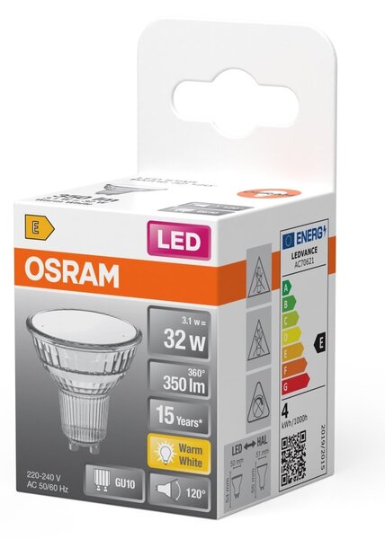 LED bodovkaU10 4.3 W STAR, teplá bílá OSRAM