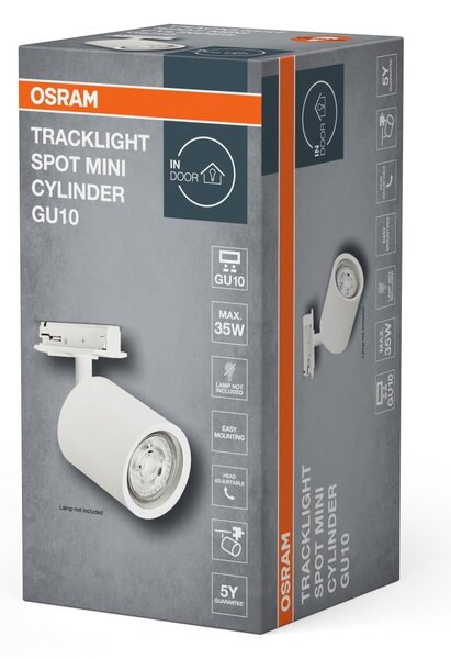 Stropní svítidloU10 bílé TRACKLIGHT MINI CYLINDER OSRAM