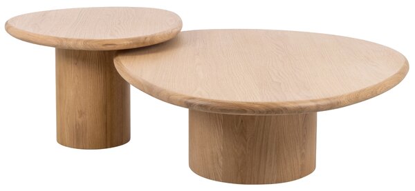 Set dvou dubových konferenčních stolků Richmond Oakley 114x90/70x60 cm