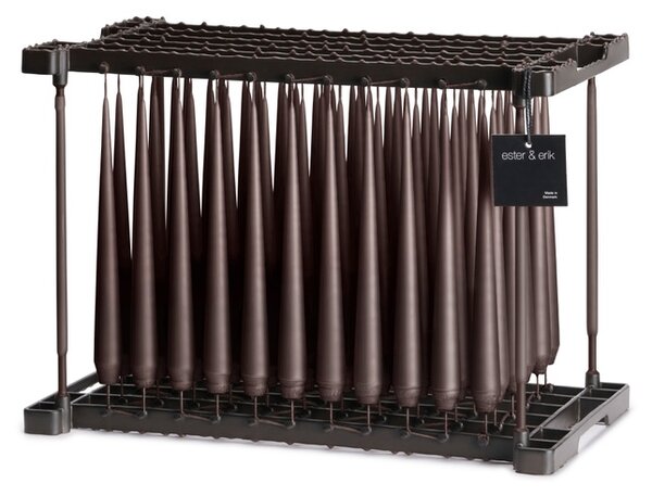 Ester & Erik Set svíček Taper - Espresso Výška: 22 cm