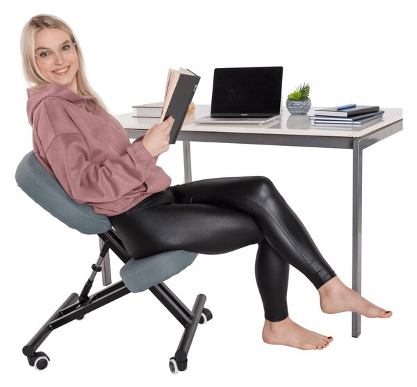 Ergonomické kancelářské křeslo Kilo (světle šedá + černá)