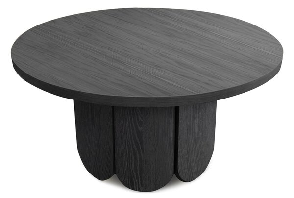 Černý dubový konferenční stolek Woodman Soft 78 cm