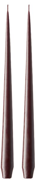 Ester & Erik Set svíček Taper - Aubergine Výška: 22 cm