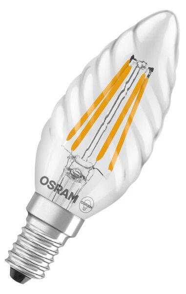 Retrofit LED žárovka E14 4 W CLASSIC BW, teplá bílá OSRAM