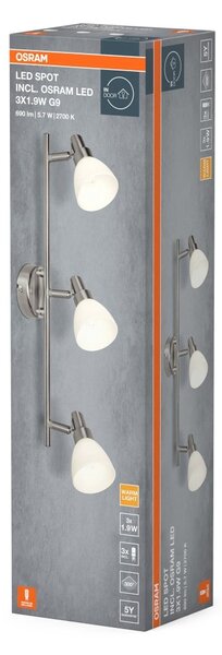 3 Moderní LED Stropní svítidla LED SPOT teplá bílá OSRAM