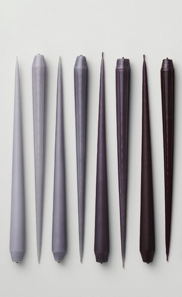 Ester & Erik Set svíček Taper - Muted Mauve Výška: 22 cm