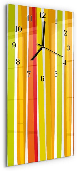 Skleněné hodiny vertikální Pruhy zsppc-30x60-00171572