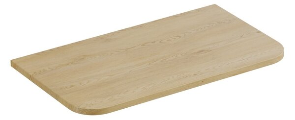 Comad Závěsná skříňka Ovalia Cloud s deskou a umyvadlem 80 cm dub Cremona