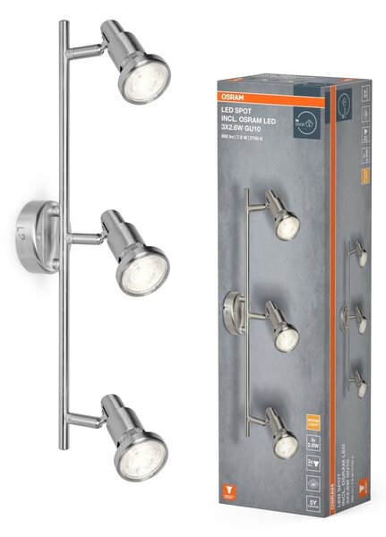 Designové LED stropní svítidlo LED SPOT 3x2.6W, teplá bílá OSRAM