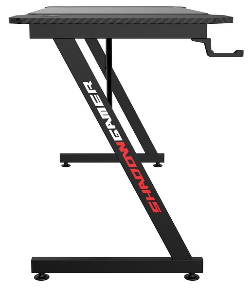 TZB Herní stůl SHADOW GAMER 1.0 140 cm černý