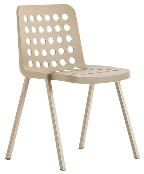 Pedrali Krémová plastová jídelní židle Koi-Booki 370