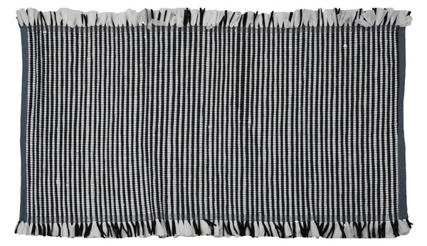 Koberec Holden, 40x70 cm, černá/bílá
