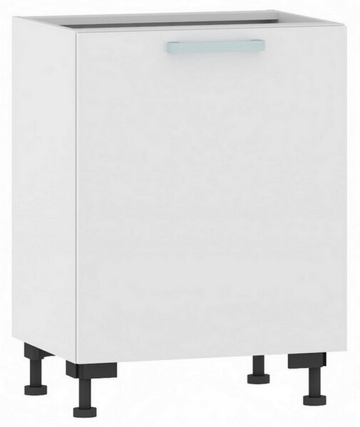 Dolní kuchyňská skříňka One ES60, pravá, bílý lesk, šířka 60 cm