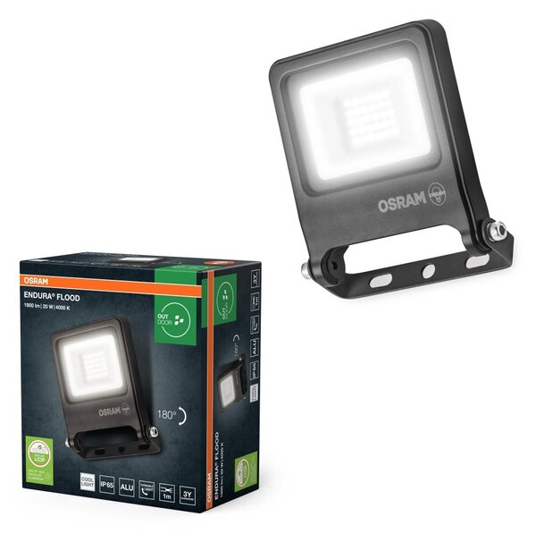 Venkovní reflektor ENDURA OSRAM 20 W, studená bílá