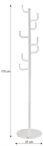 HezkýNábytek.cz Věšák Eldo (bílá). 1016330