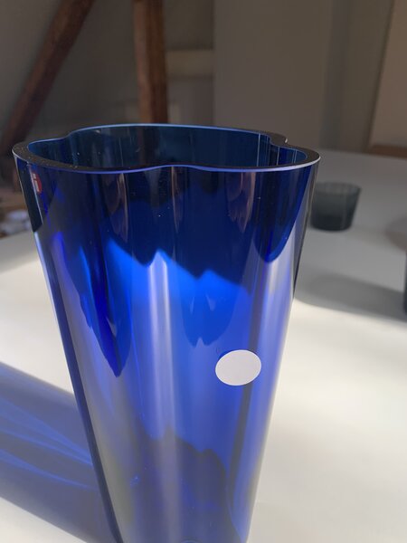 Váza Alvar Aalto iittala 22 cm modrá ultramarine – bublina *