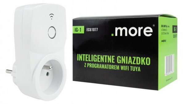 ECOLIGHT Chytrá zásuvka s Tuya WiFi programátorem