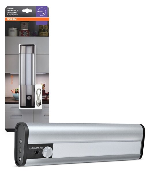 Přenosné nabíjecí LED světlo pod linku s USB a senzorem 200 OSRAM