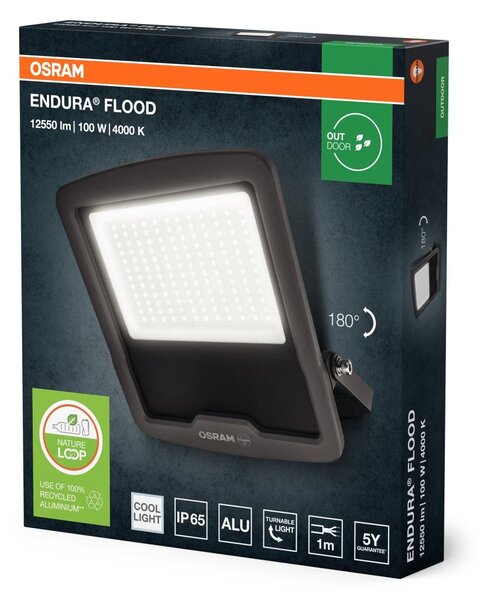Venkovní reflektor ENDURA OSRAM 100 W, studená bílá