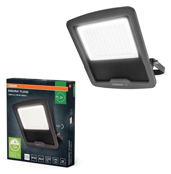 Venkovní reflektor ENDURA OSRAM 100 W, studená bílá