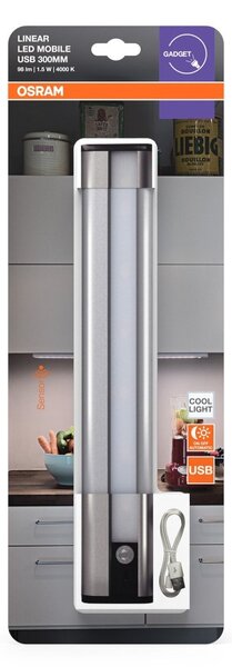 Přenosné nabíjecí LED světlo pod linku s USB a senzorem 300 OSRAM