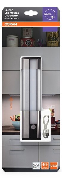 Přenosné nabíjecí LED světlo pod linku s USB a senzorem 200 OSRAM