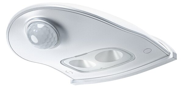 Bílé venkovní nástěnné LED světlo DOOR DOWN IP54 se senzorem OSRAM