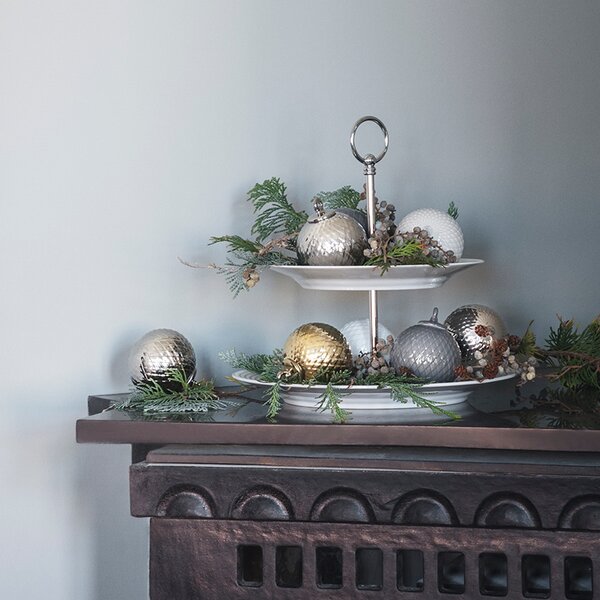 Lyngby Porcelæn Porcelánová baňka Rhombe - Dark Grey LP207