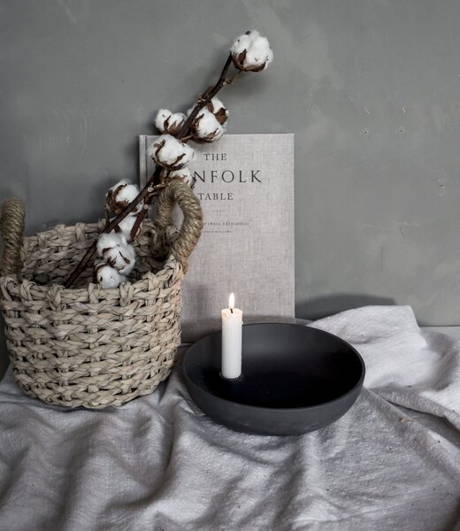 Storefactory Scandinavia Keramický svícen Lidatorp L - Dark Grey SF102
