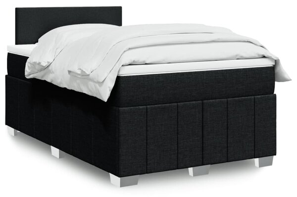 Box spring postel s matrací černá 120x190 cm textil 3289302