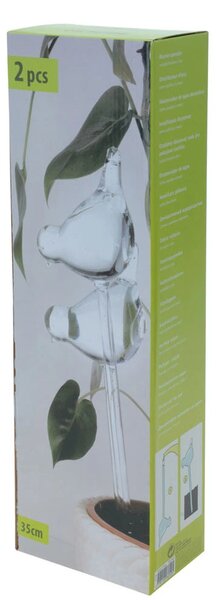 Zavlažovací koule Birds, 40x10 cm, sada 2ks, transparentní