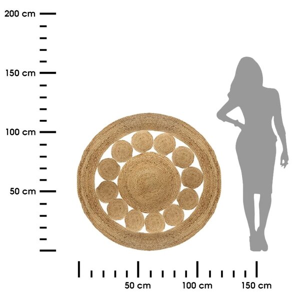 Koberec Lace, (fi) 120 cm, béžová