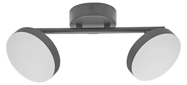 Černé stropní svítidlo 10,50 W Teplá bílá 350 mm