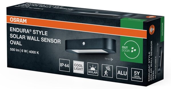 LED Nástěnné venkovní svítidlo 6 W Studená bílá 340 mm