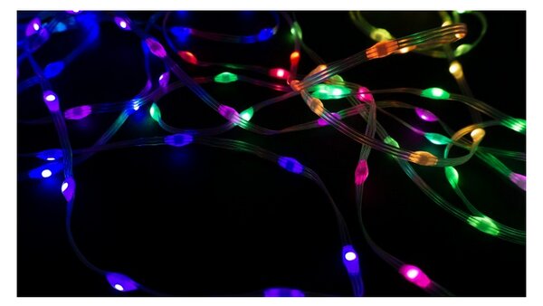 ECOLIGHT Osvětlení vánočního stromku IP65 RGB LED pásek 10m 200led