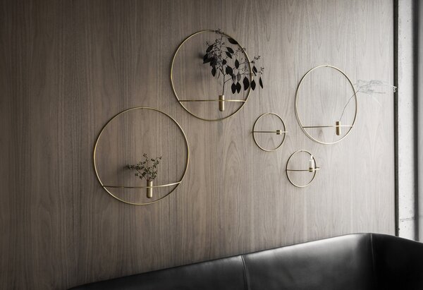 Audo Copenhagen Svícen POV Circle Tealight Brass - L MN139
