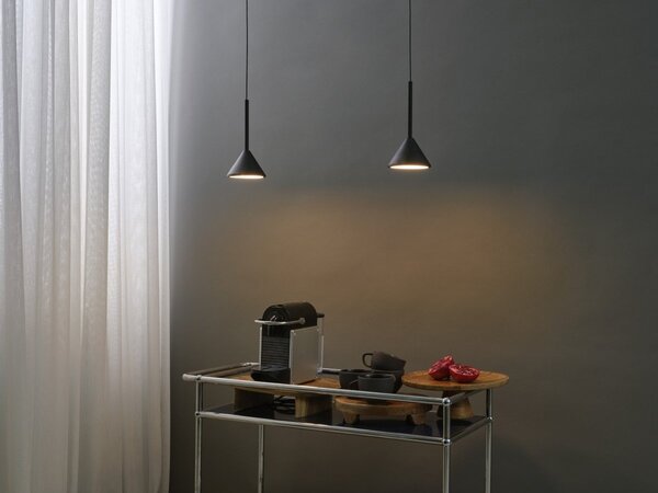 Decor Fuji 1x LED závěsné svítidlo 5 W Teplá bílá, černé, 1500 mm