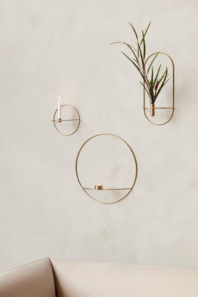 Audo Copenhagen Svícen POV Circle Tealight Brass - L MN139