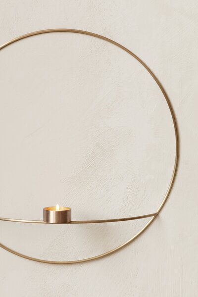 Audo Copenhagen Svícen POV Circle Tealight Brass - L MN139