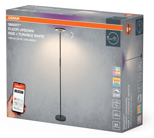 SMART Stojací lampa 24 W RGB,Laditelná bílá