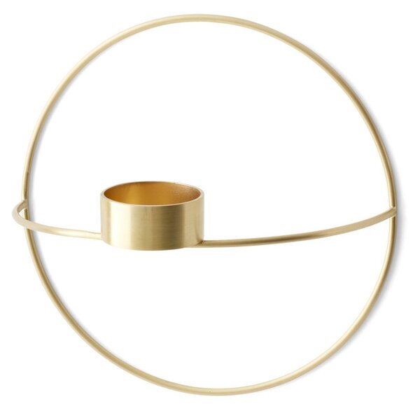 Audo Copenhagen Svícen POV Circle Tealight Brass - S MN140