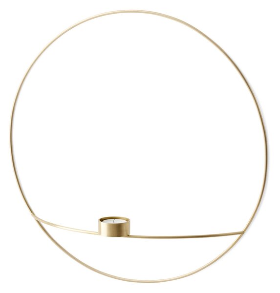 Audo Copenhagen Svícen POV Circle Tealight Brass - L MN139